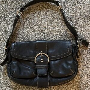 Black Coach Leather Women's SoHo bag